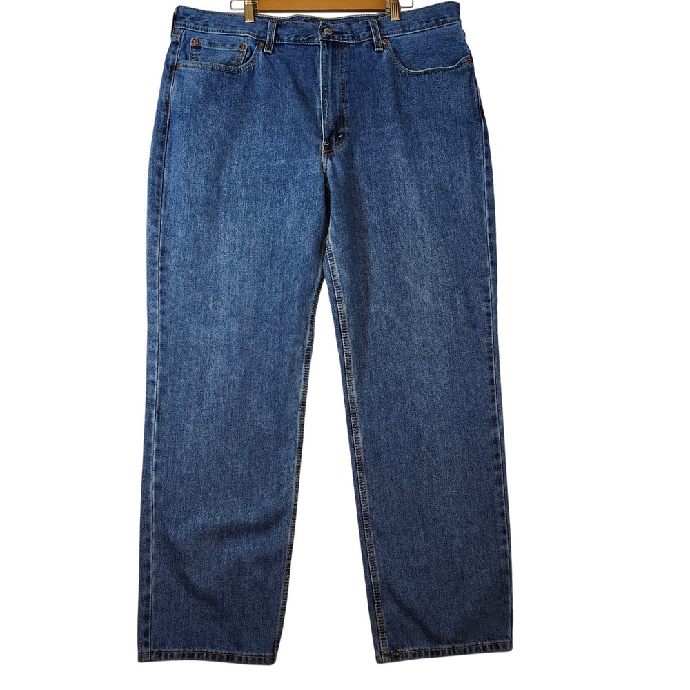 Levis‎ 550 Relaxed Fit Tapered Leg Jeans Mens 40x32 Medium Wash Blue Denim